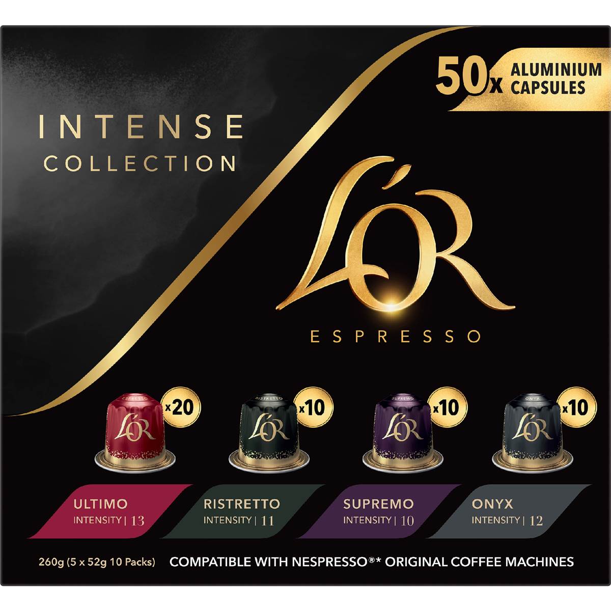 L'Or Espresso Intense Collection Coffee Pods 50 pack