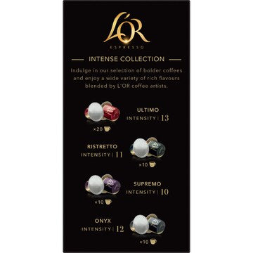 L'OR Intense Collection Coffee Pods Nespresso Compatible 50 pack