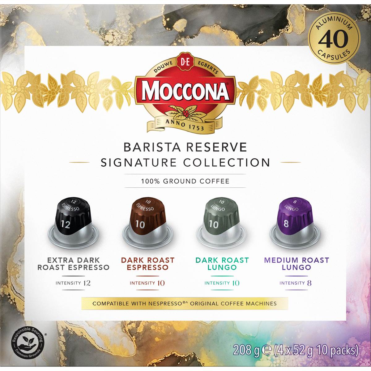 Moccona Barista Reserve Signature Collection Coffee Pods 40 pack