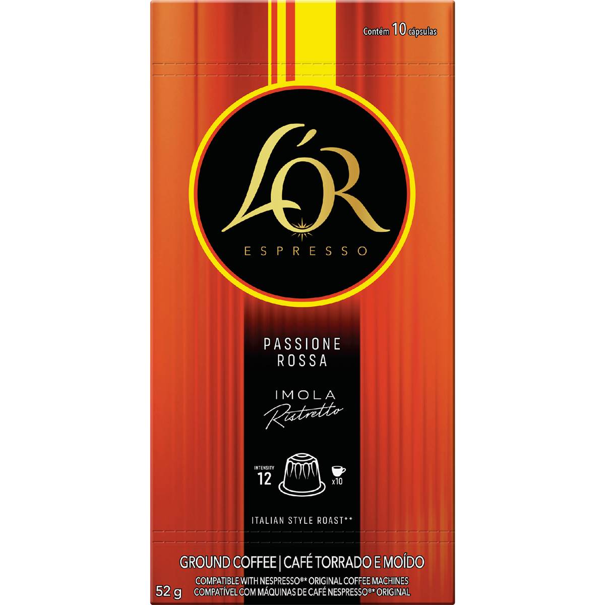 L'OR Espresso Imola Ristretto Intensity 12 Coffee Pods 10 pack