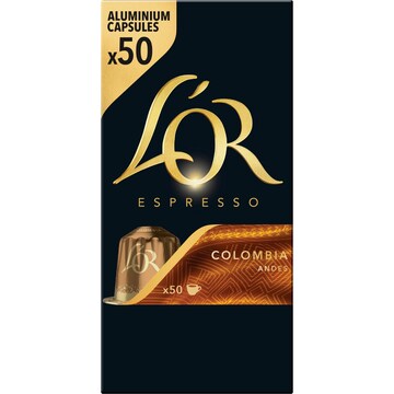 L'OR Espresso Colombia Coffee Pods Nespresso Compatible 50 pack