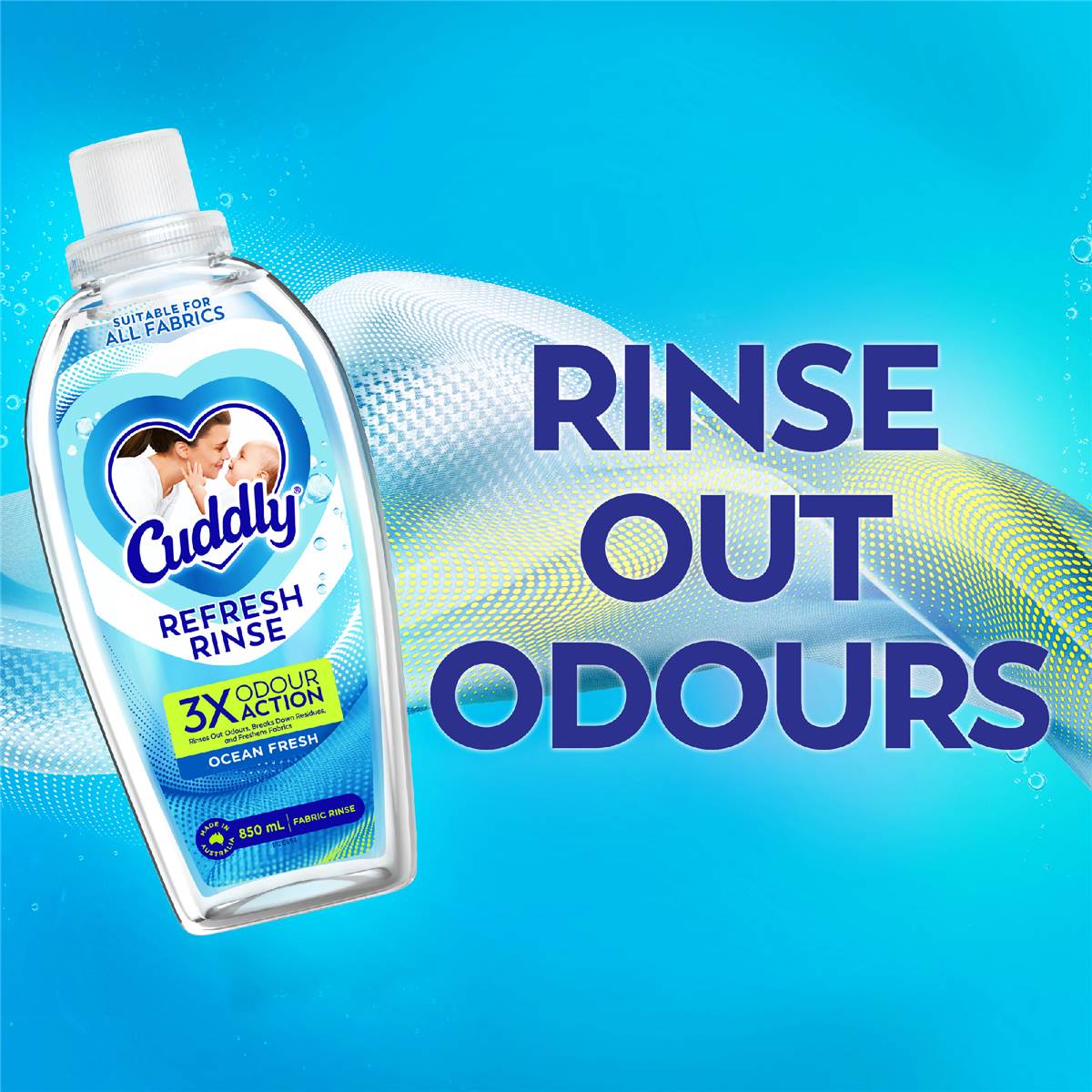 Cuddly Refresh Laundry Odour Remover Ocean Fresh 850mL