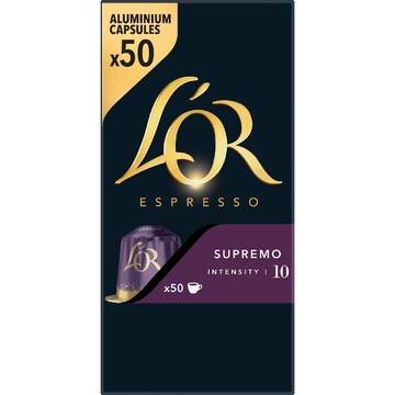 L'Or Espresso Supremo Intensity 10 Coffee Pods 50 pack