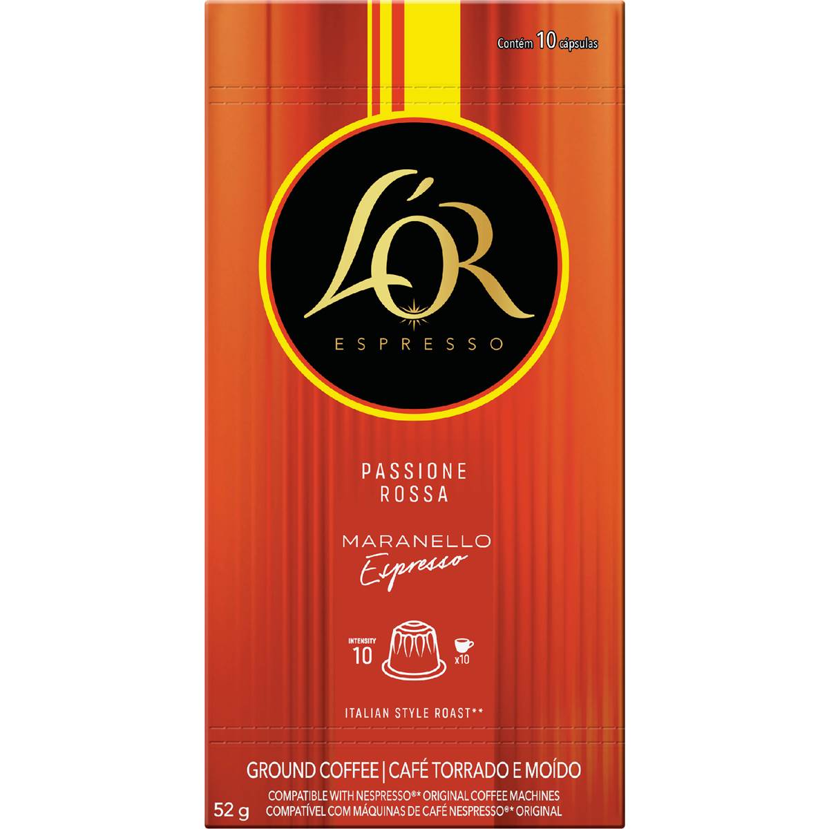 L'OR Espresso Maranello Intensity 10 Coffee Pods 10 pack