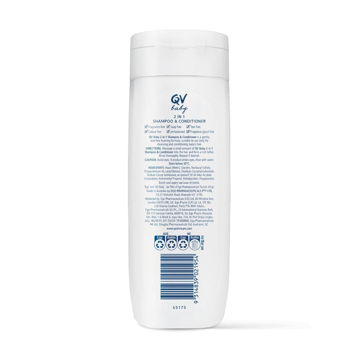 QV Baby 2 In 1 Shampoo & Conditioner Tear Free 250g