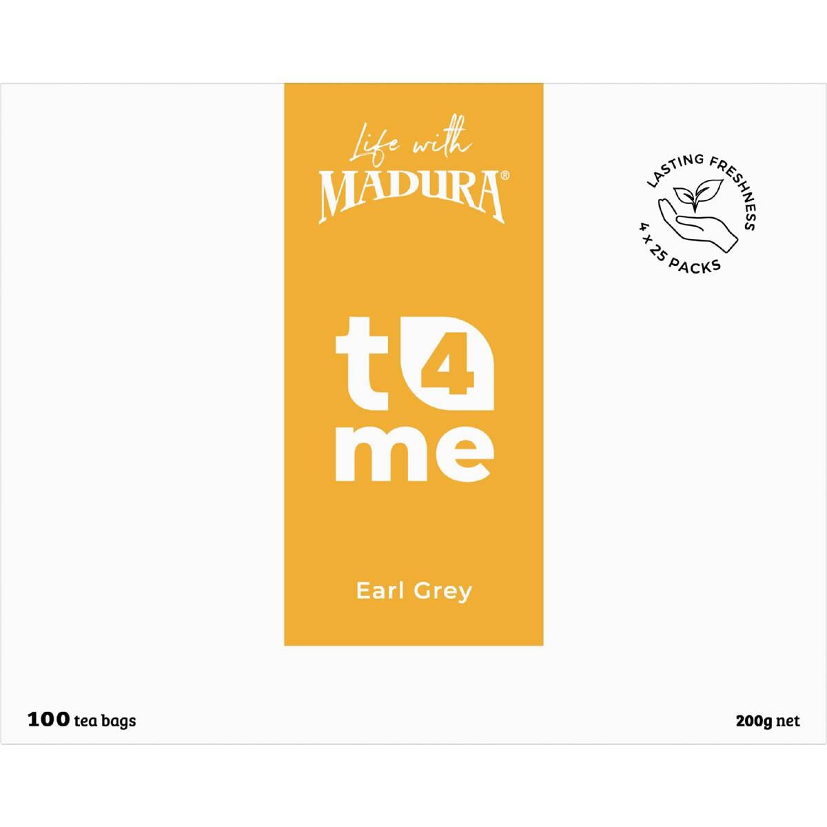 T4Me Earl Grey Tea Bags 100 pack