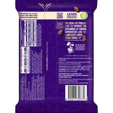 Cadbury Dairy Milk Large Fruit & Nut Chocolate Block 340g