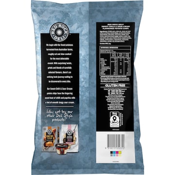 Red Rock Deli Potato Chips Party Bag Sweet Chilli & Sour Cream 290g