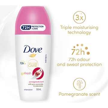 Dove Women Advanced 72hr Deodorant Roll On Pomegranate 50mL
