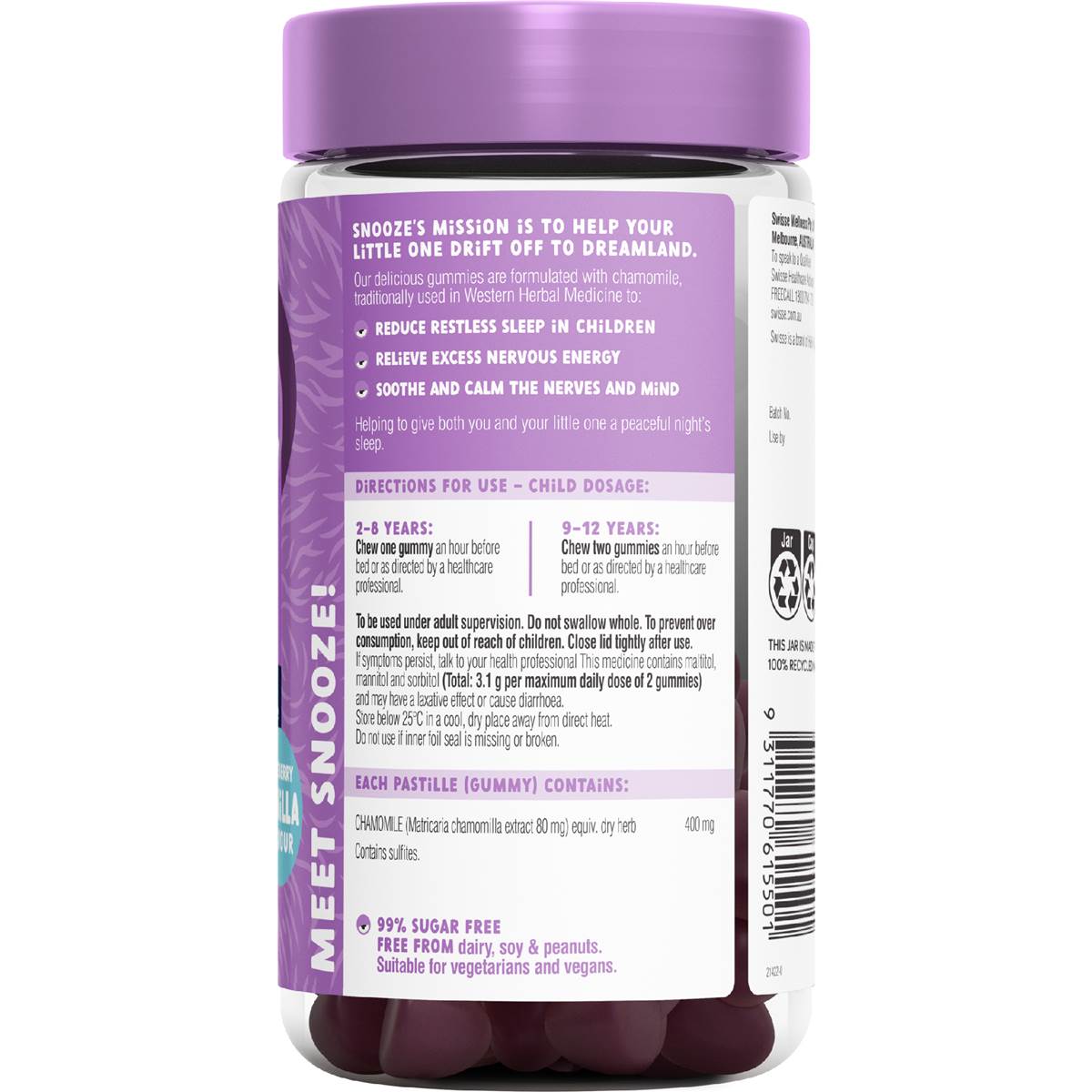 Little Swisse Sleep Gummies For Kids 100 pack