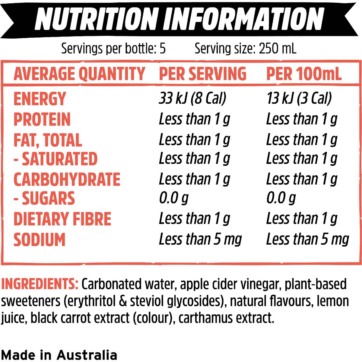 Remedy Sodaly Soft Drink Blood Orange 1.25L