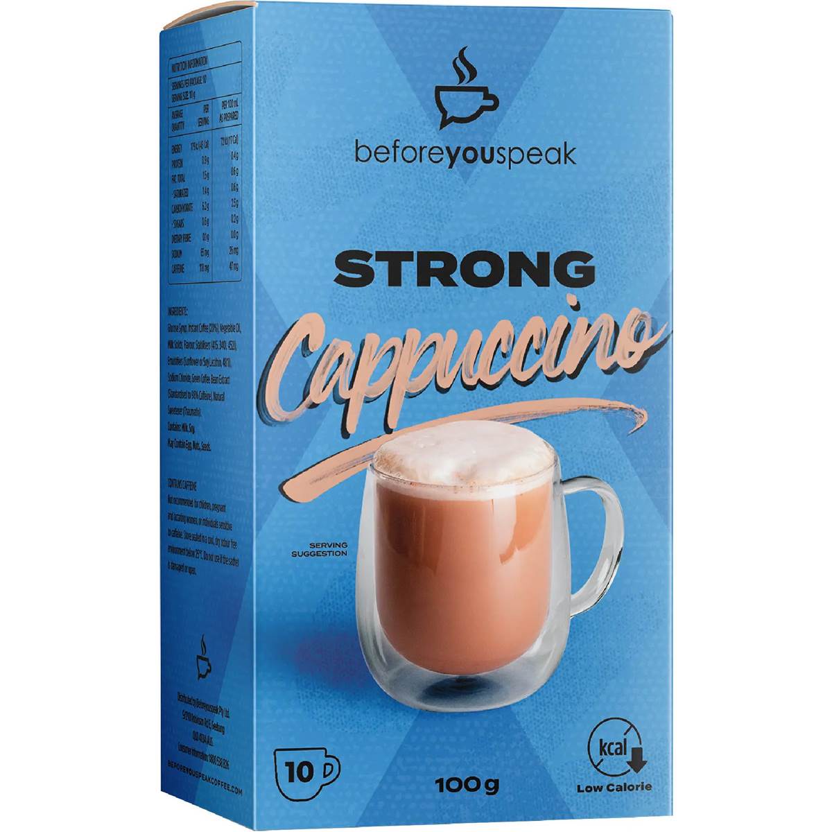 Before You Speak Strong Cappuccino 10 pack