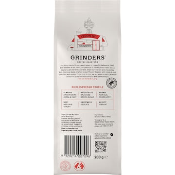 Grinders Rich Espresso Coffee Ground 200g