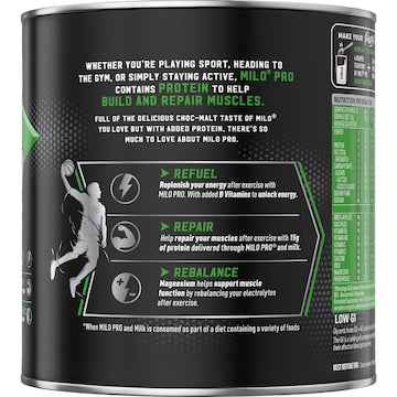Milo Protein Chocolate Malt Powder Hot or Cold Drink 440g