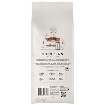 Grinders Crema Ground Coffee 1kg
