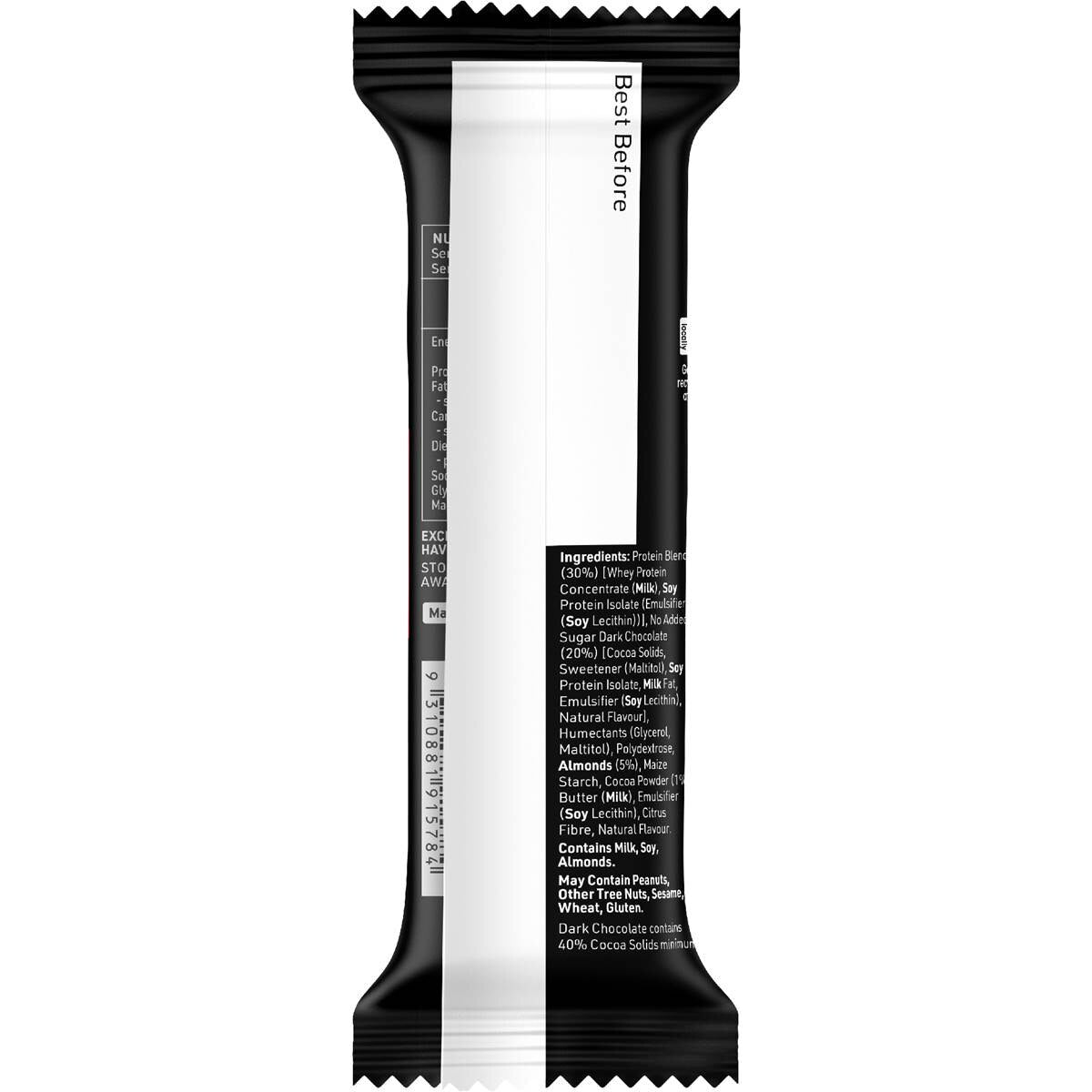 BC Snacks Double Protein Bar Dark Almond 80g