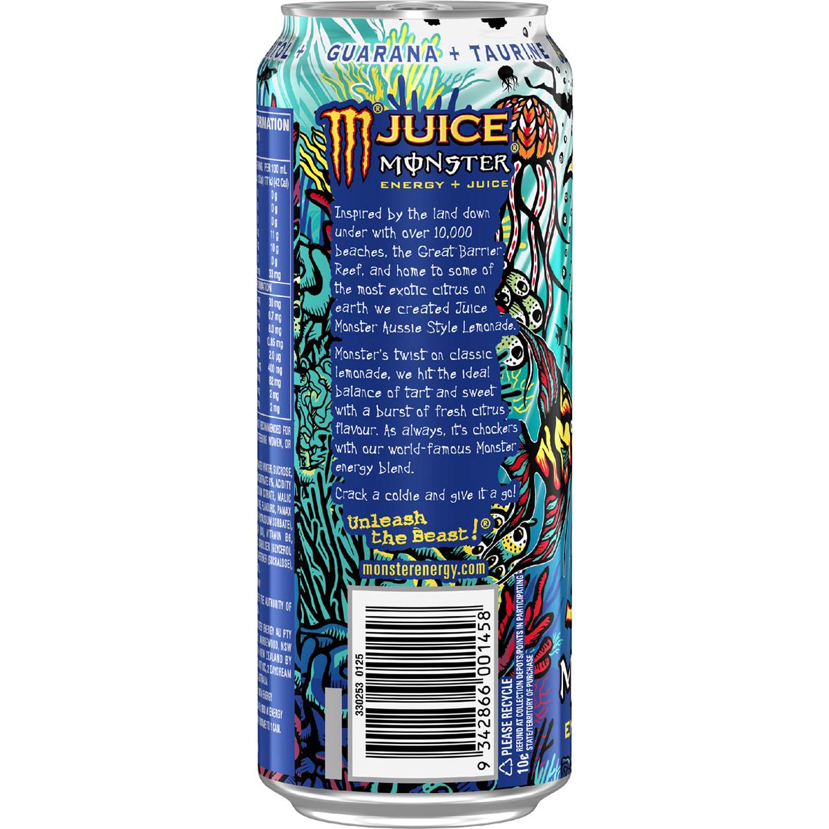 Monster Energy Drink Aussie Lemonade 500mL