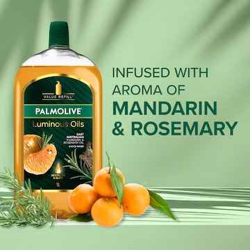 Palmolive Hand Wash Luminous Oils Refill Mandarin & Rosemary 1L