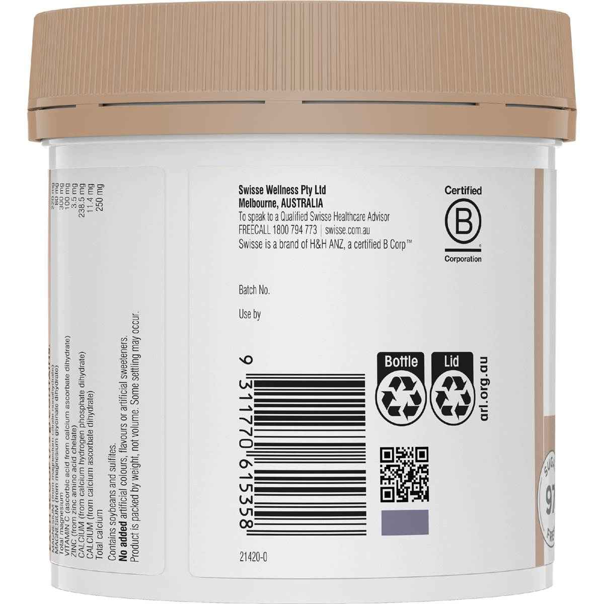 Swisse Ultiboost High Strength Magnesium Powder Orange 360g