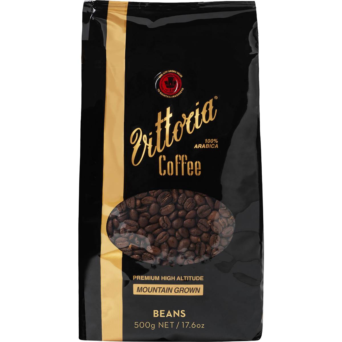 Vittoria Mountain Grown Coffee Beans 500g