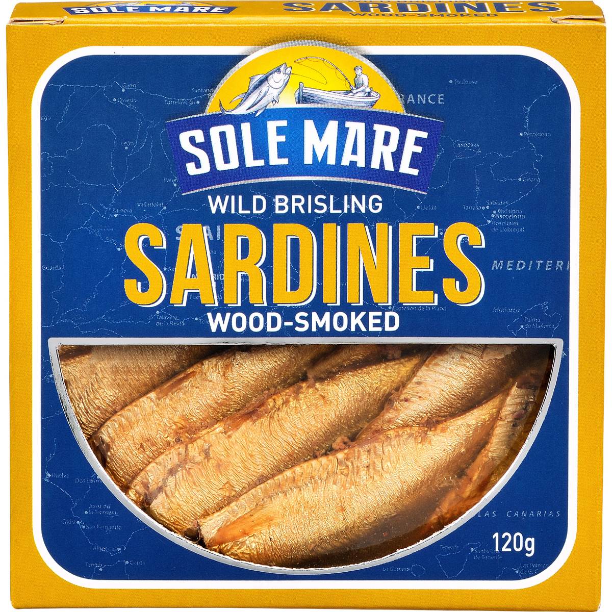 Sole Mare Wild Brisling Sardines Wood Smoked 120g