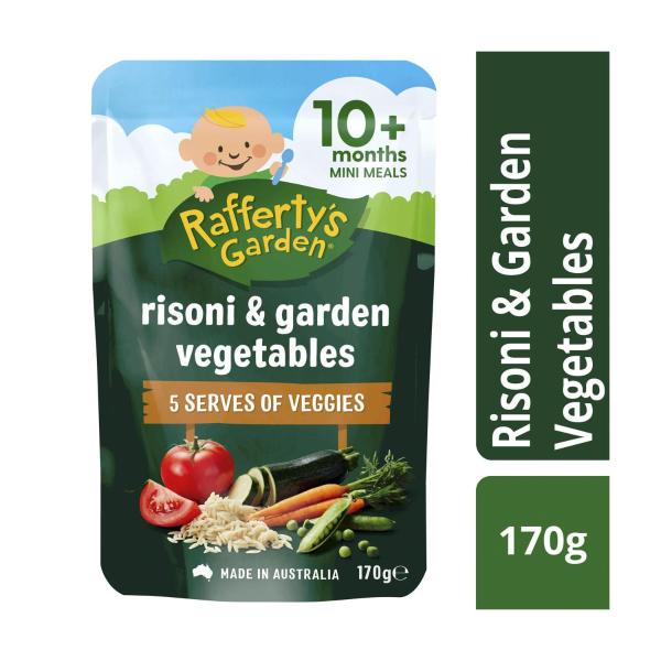 Risoni Pasta & Garden Vegetables Baby Food Pouch Mini Meal 10+ Months
