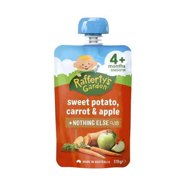 Sweet Potato Carrot & Apple and Nothing Else Baby Food Puree Pouch 4+ Months