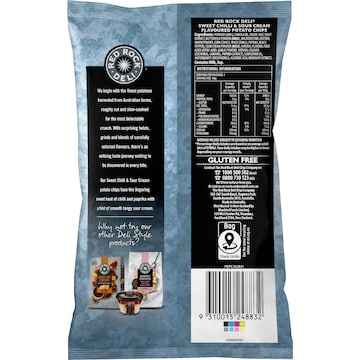 Red Rock Deli Potato Chips Sweet Chilli & Sour Cream 50g