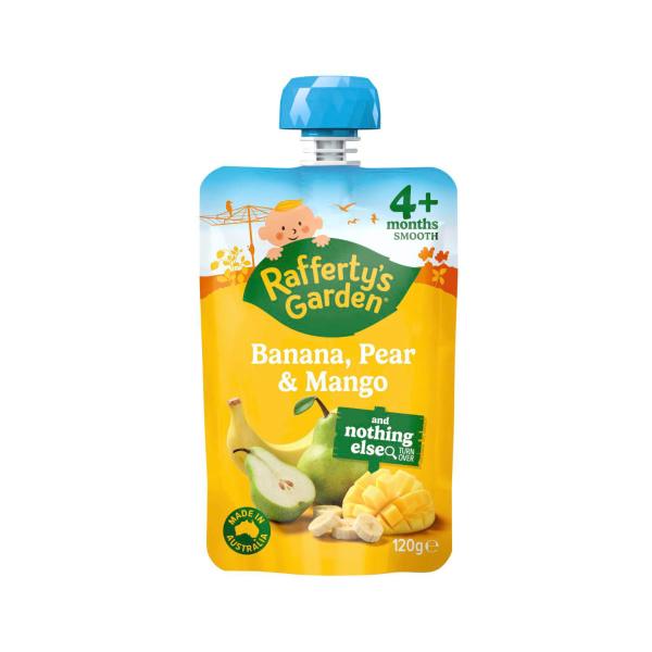 Banana Pear & Mango Baby Food Puree Pouch 4+ Months