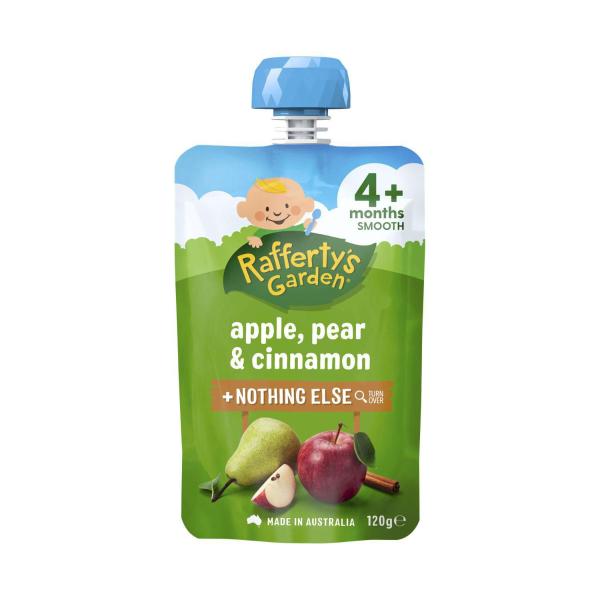 Apple Pear & Cinnamon and Nothing Else Baby Food Puree Pouch 4+ Months