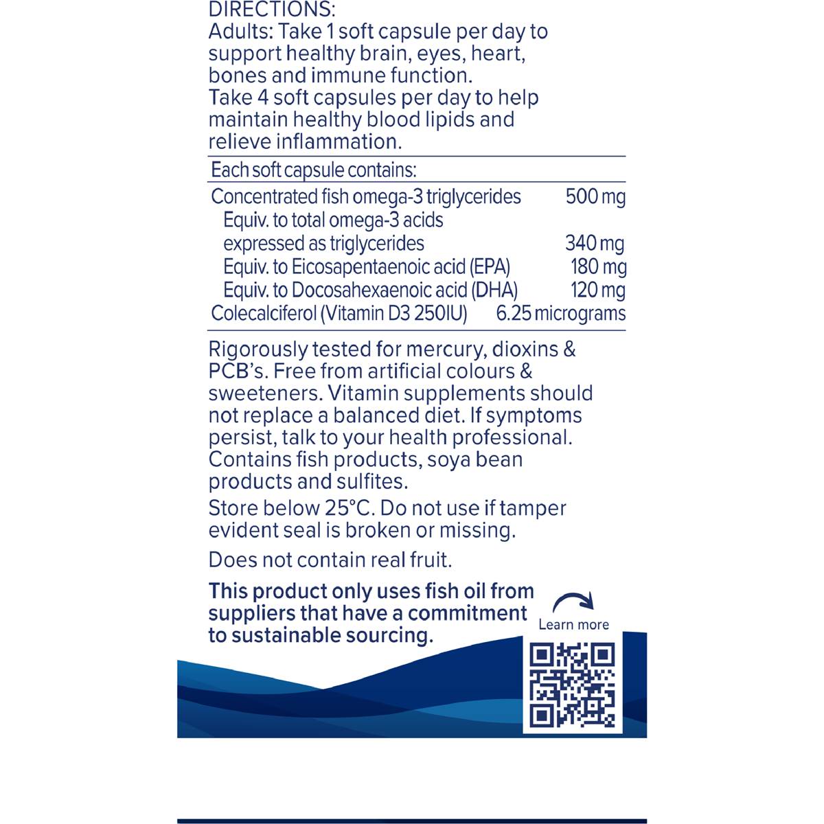 Nature's Way Concentrated Omega + D3 Mini Capsules 100 pack