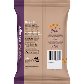 Noshu No Sugar Added Caramel Baking Chips 140g