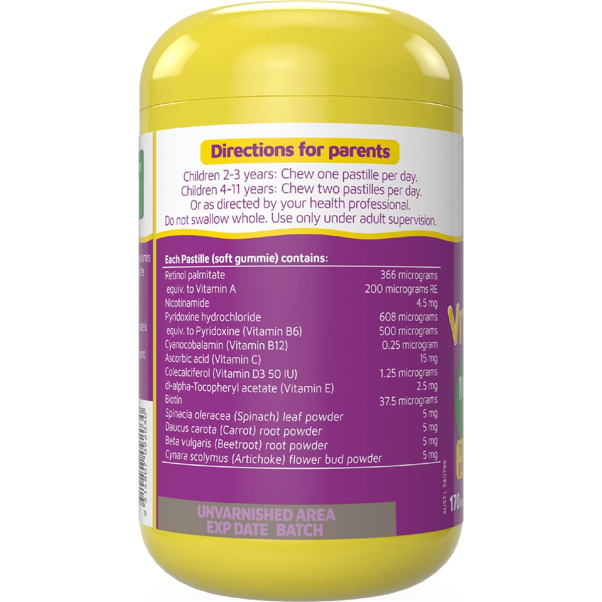 Nature's Way Kids Smart Vita Gummies Multivitamin Plus 170 pack