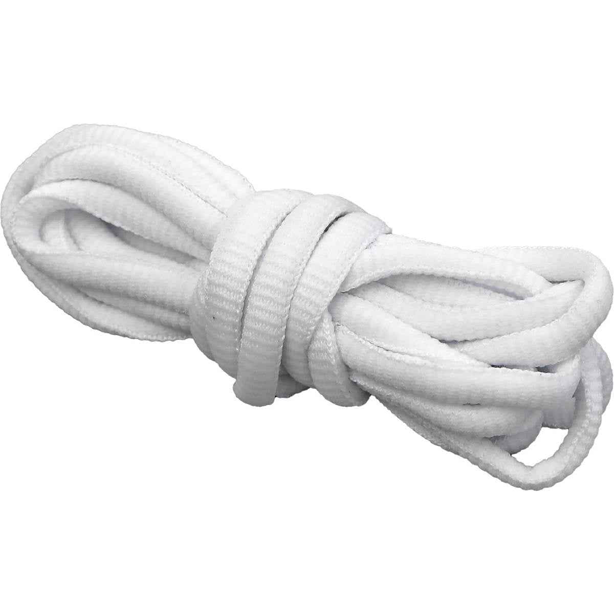 Oakwood Round Sport Shoelaces White 120cm each