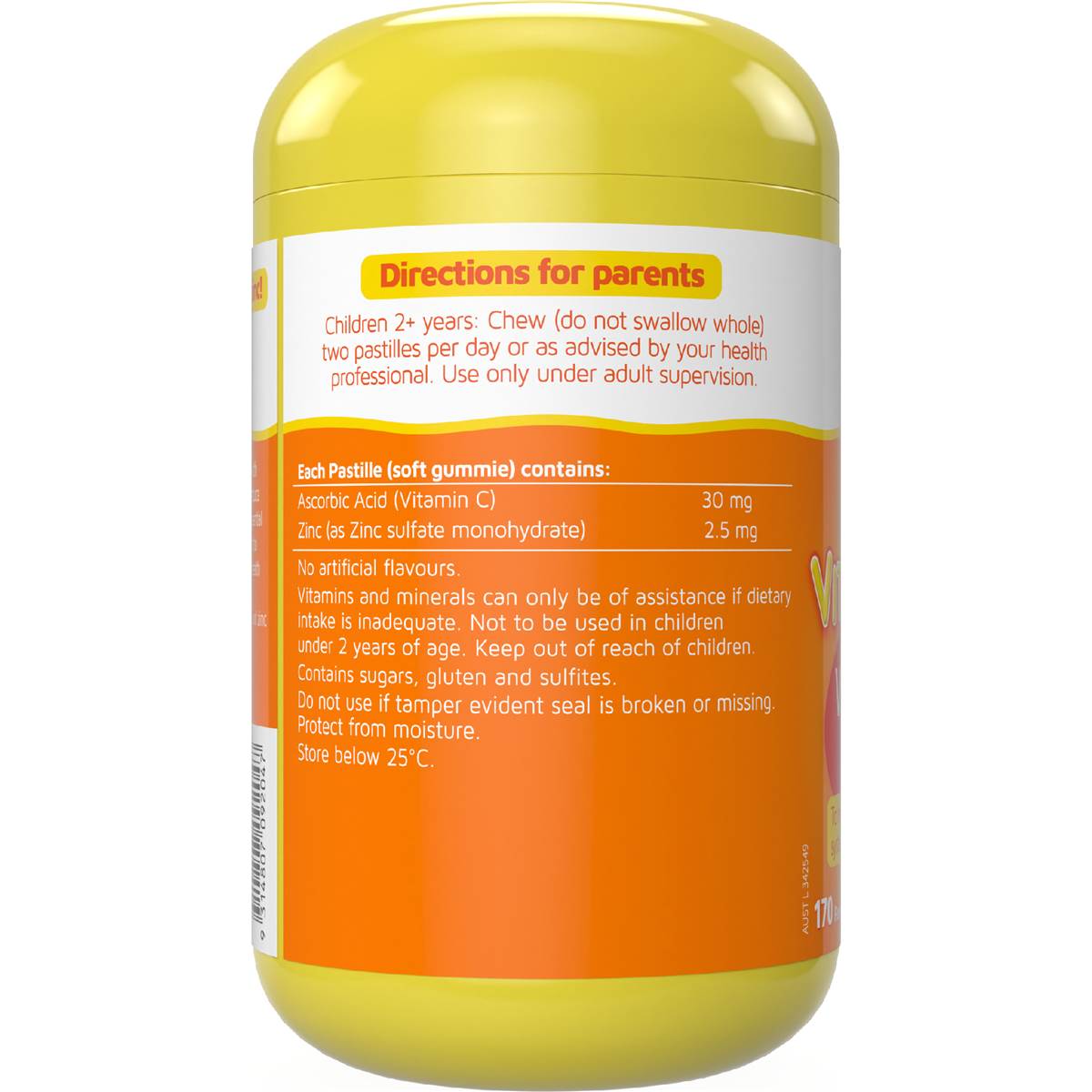 Nature's Way Kids Smart Vita Gummies Vitamin C + Zinc 170 pack