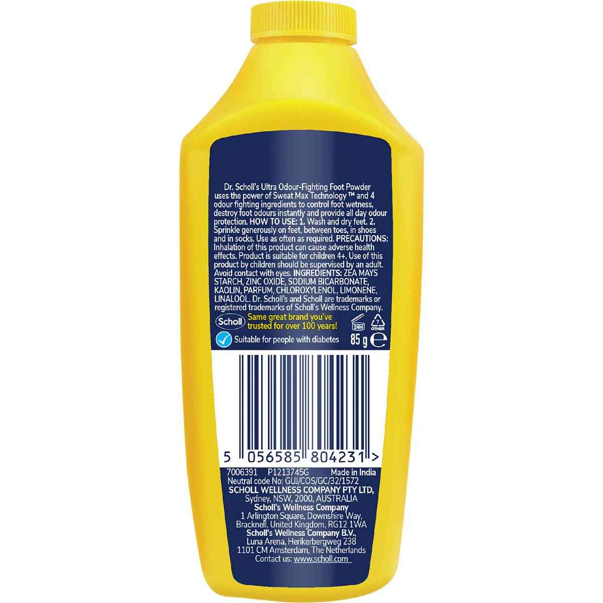 Dr.Scholl's Ultra Odour Fighting Foot Powder 85g