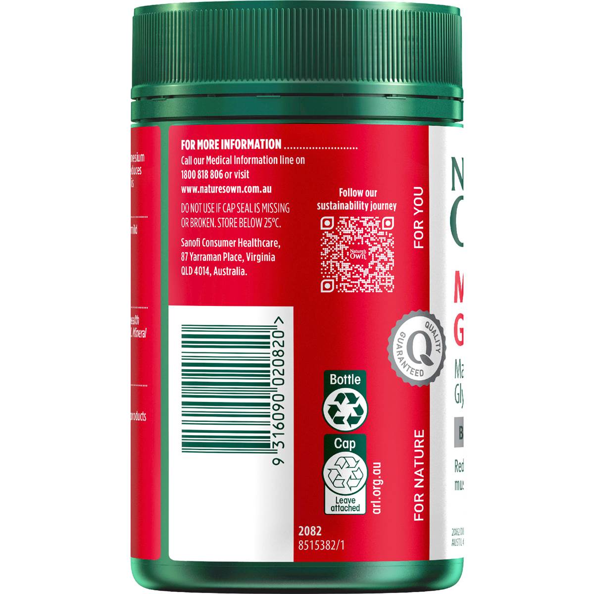 Nature's Own Magnesium Glycinate 1150mg Tablets 200 pack