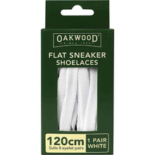 Oakwood Flat Sneaker Shoelaces White 120cm each