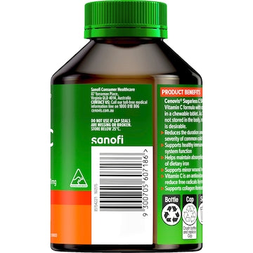 Cenovis Sugarless Vitamin C Chewable Tablets For Immune Support 320 pack