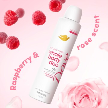 Dove Women Whole Body Deodorant Aerosol Raspberry Rose 230mL