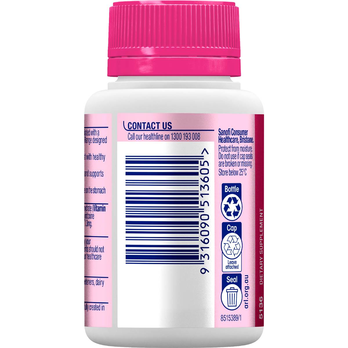 Ostelin Iron & B+ Energy Tablets 30 pack