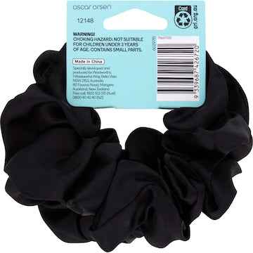 Oscar Orsen Satin Scrunchies Black 2 pack