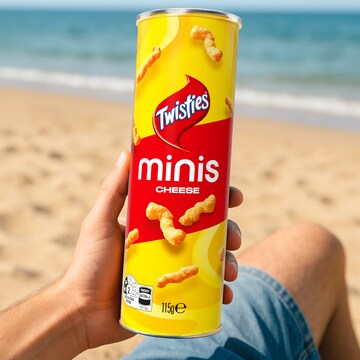 Twisties Minis Cheese Flavoured Snacks 115g