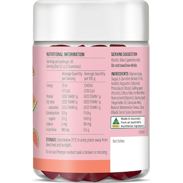 Life Botanics Shred Gummies Watermelon 60 pack
