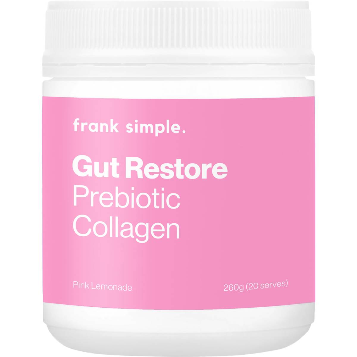 Frank Simple Gut Restore Prebiotic Collagen Pink Lemonade 260g