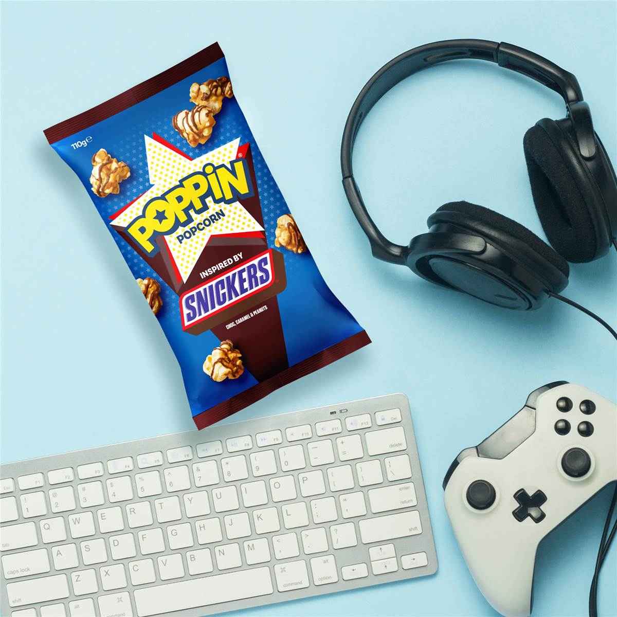 Poppin Ready To Eat Popcorn Snickers 110g