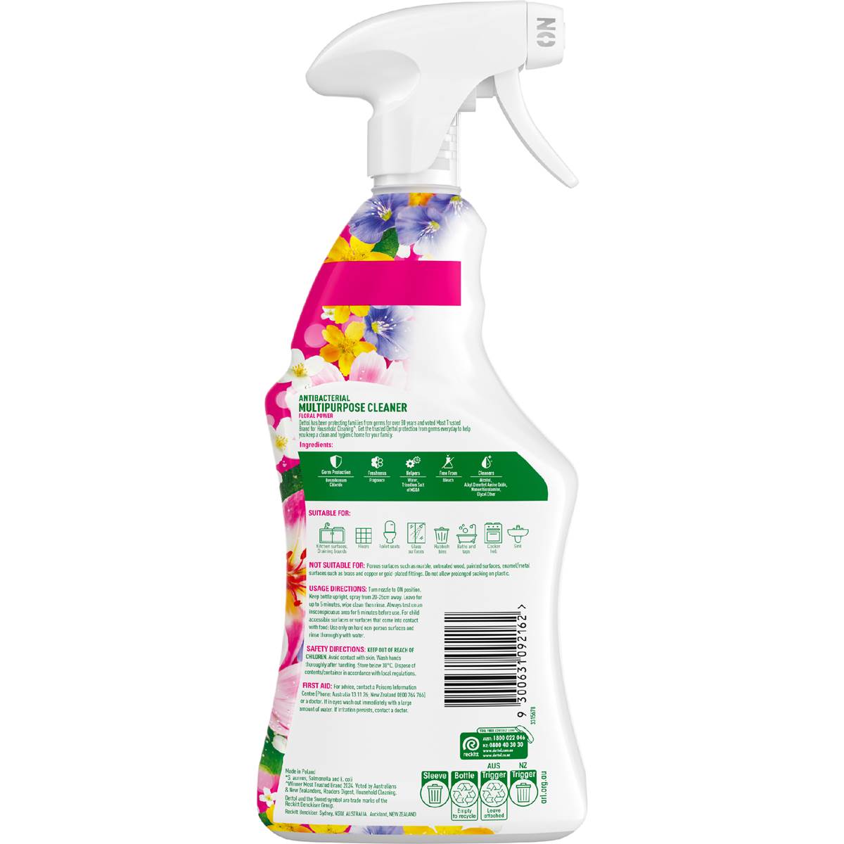 Dettol Serenity Home Multipurpose Spray Floral Power 750mL