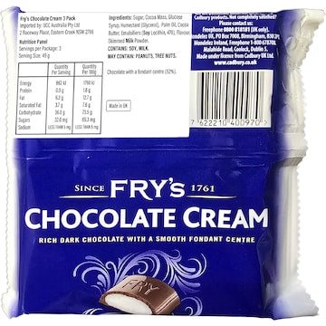 Fry's Chocolate Cream 3 pack