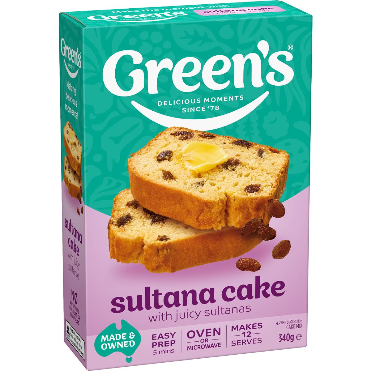 Green's Sultana Cake Mix 340g