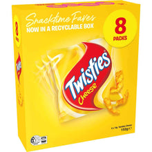 Twisties Cheese Snacks Lunchbox Multipack Cheese 8 pack